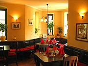 Die Räumlichkeiten der Floßlände sind sehr behaglich eingerichtet (Foto. Barbara E. Euler)